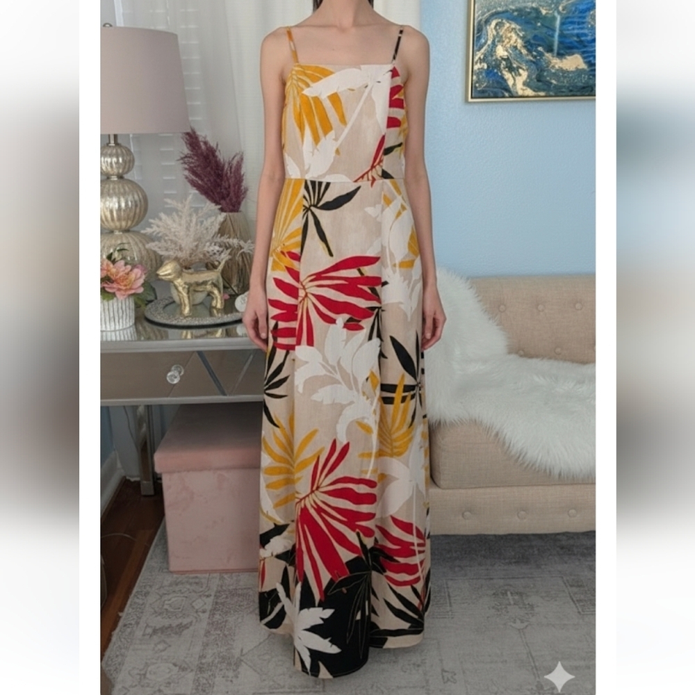 NWOT Rachel Zoe Tropical Print Maxi Dress Size S. - Picture 8 of 16